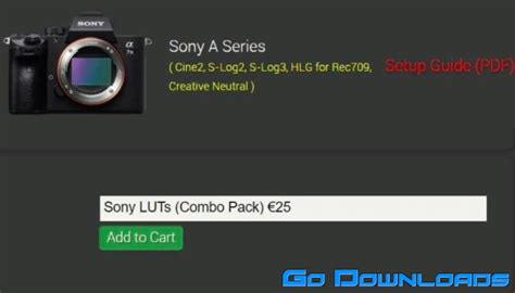 REQUIREMENTS 1. . Leeming lut pro free download sony